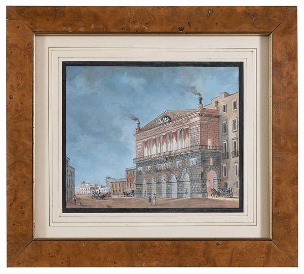 GOUACHE REAL TEATRO DI SAN CARLO