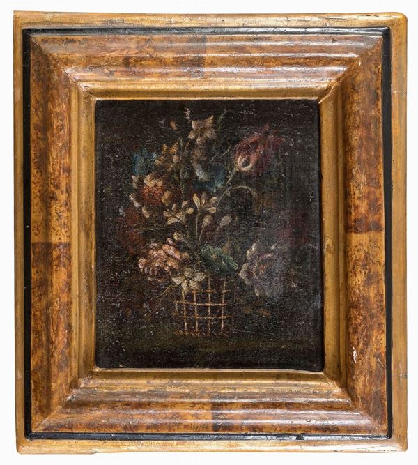 COPPIA DI NATURE MORTE DI PITTORE FRANCESE