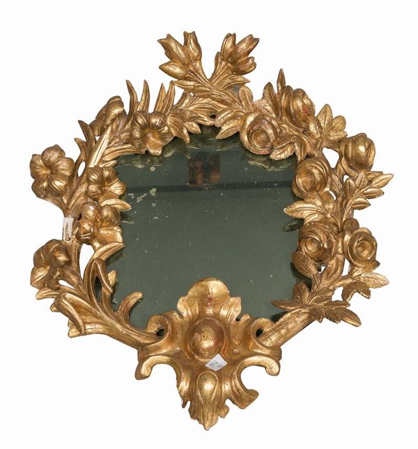 PICCOLA SPECCHIERA IN LEGNO DORATO