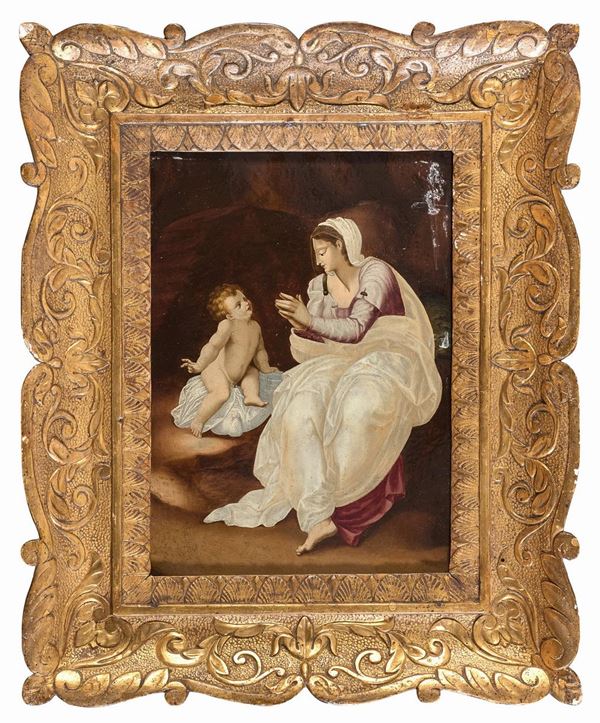 LA MADONNA DELLA GHIARA DI PITTORE BOLOGNESE