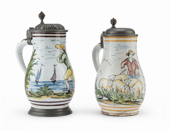 DUE BOCCALI IN CERAMICA, DELFT