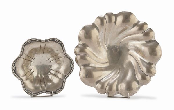 DUE VASCHETTE IN ARGENTO, REGNO D&#39;ITALIA