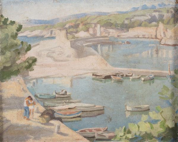 DIPINTO GIOVANI LUNGOFIUME