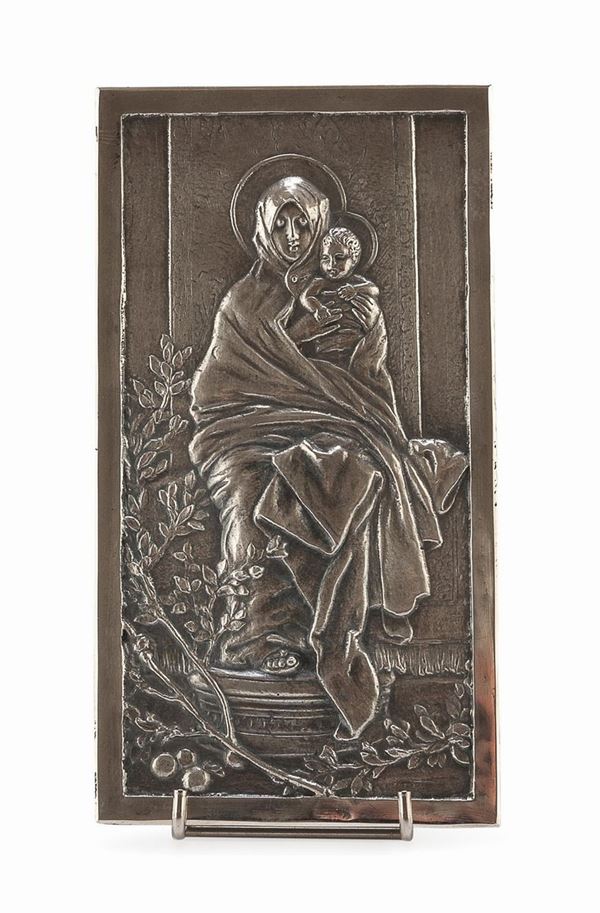 BASSORILIEVO IN ARGENTO DI MARCELLO MORTET