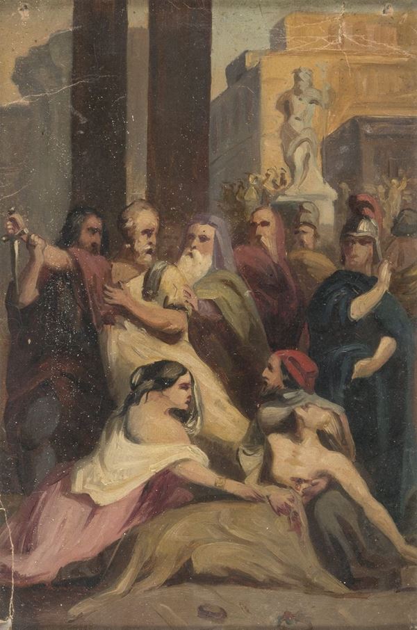 DIPINTO SCENA BIBLICA
