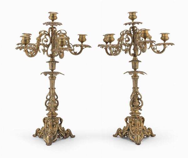 COPPIA DI CANDELABRI