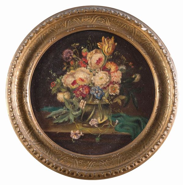 DIPINTO NATURA MORTA DI FIORI