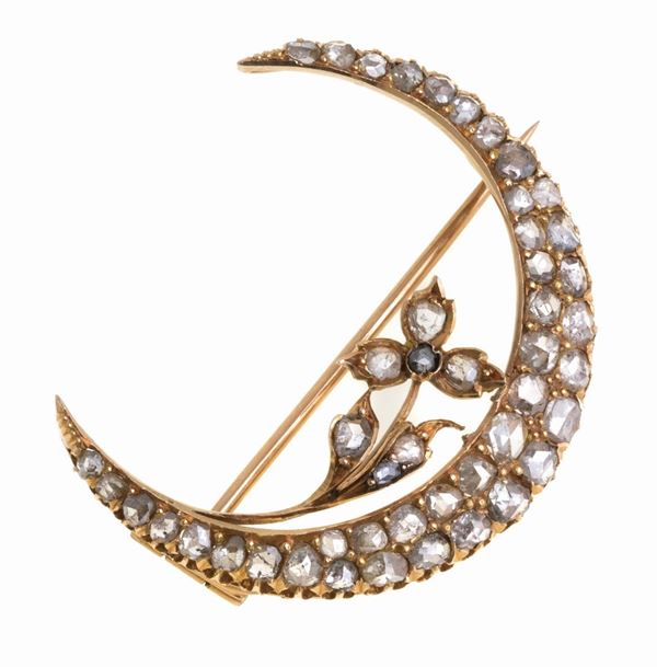 SPILLA CON DIAMANTI