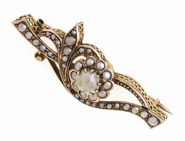SPILLA CON MICRO PERLE
