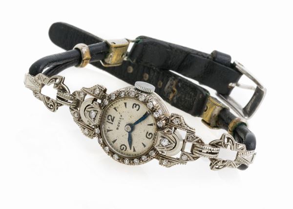 OROLOGIO DA POLSO NOBLEX LADY ORO BIANCO E BRILLANTI