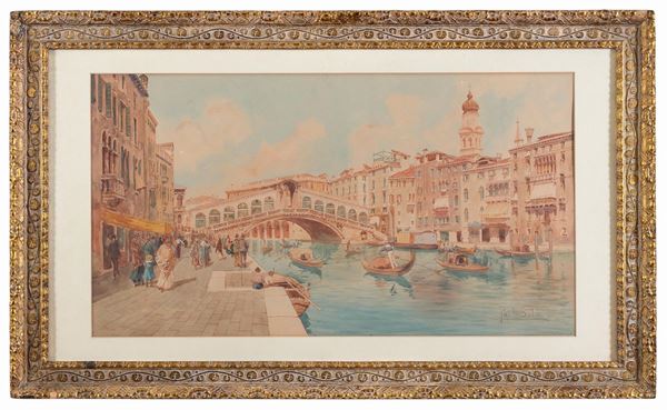 ACQUERELLO PONTE DI RIALTO DI PAOLO SALA