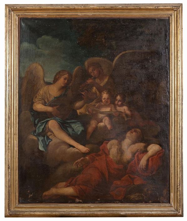 DIPINTO ANGELI ATTRIBUITO A MARCANTONIO FRANCESCHINI