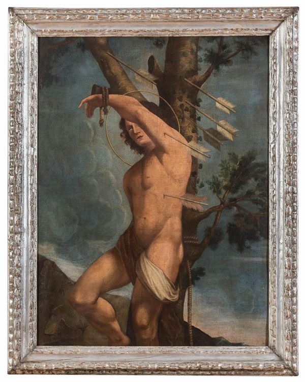 DIPINTO SAN SEBASTIANO DI PITTORE TOSCANO