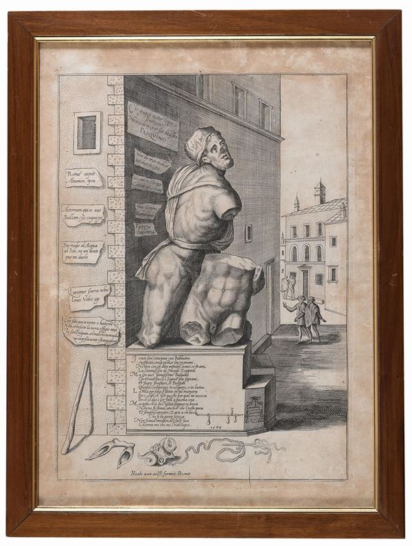INCISIONE PASQUINO DI NICOLAS VAN AELST