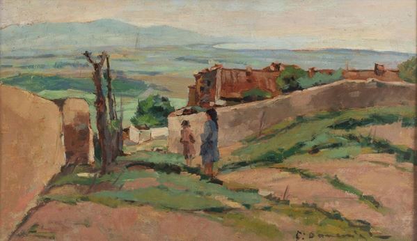 DIPINTO COLLINE DI CARLO DOMENICI