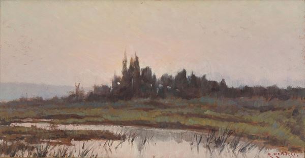 DIPINTO PAESAGGIO DI RENUCCIO RENUCCI