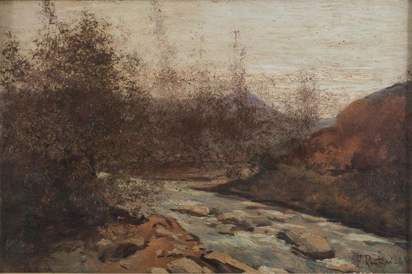 PAESAGGIO CON TORRENTE DI FERRUCCIO RONTINI