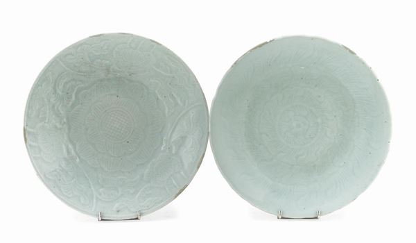 COPPIA DI PIATTI CELADON, CINA