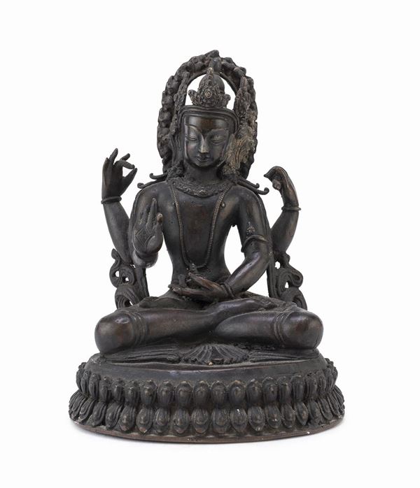 BRONZO BODHISATTVA, INDIA