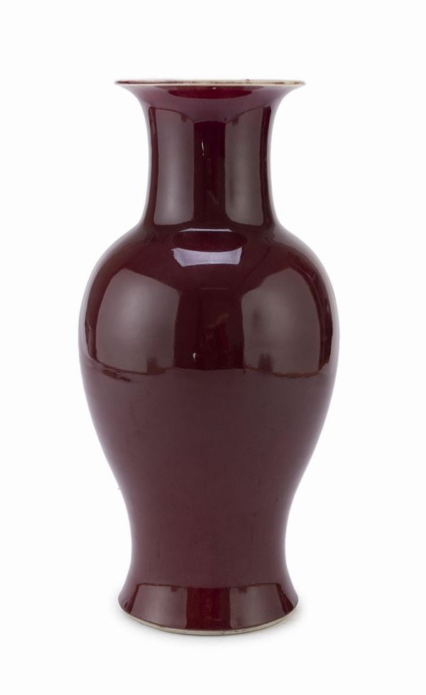 VASO AD INVETRIATURA ROSSO RITUALE, CINA