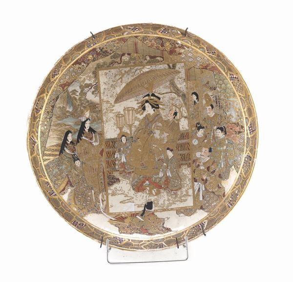 GRANDE PIATTO IN CERAMICA, GIAPPONE