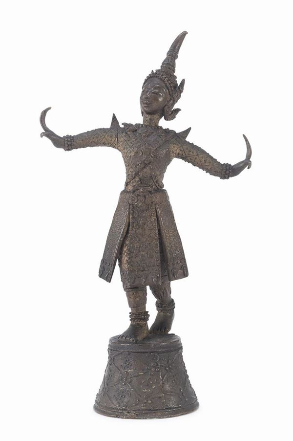 DANZATRICE IN BRONZO, BIRMANIA