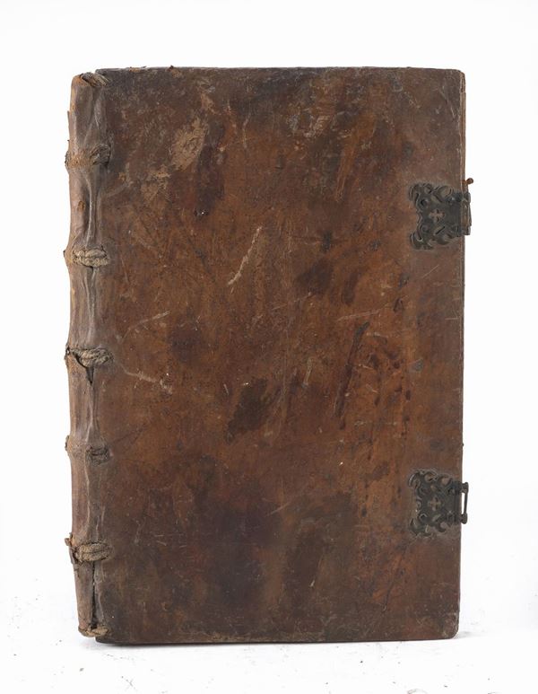 GRANDE LEGATURA IN PERGAMENA, XVII SECOLO