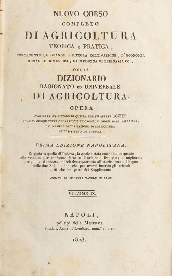 TRE VOLUMI AGRICOLTURA