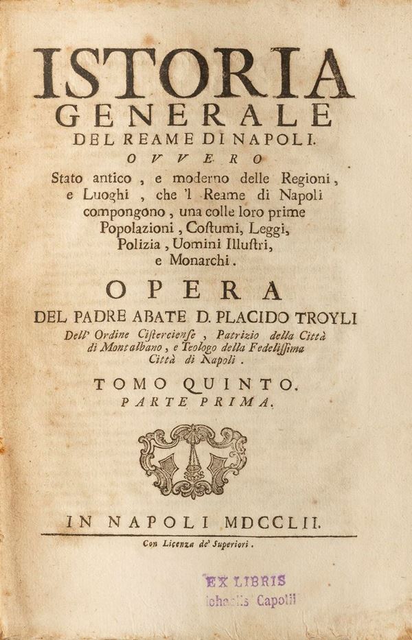 DUE VOLUMI STORIA NAPOLI