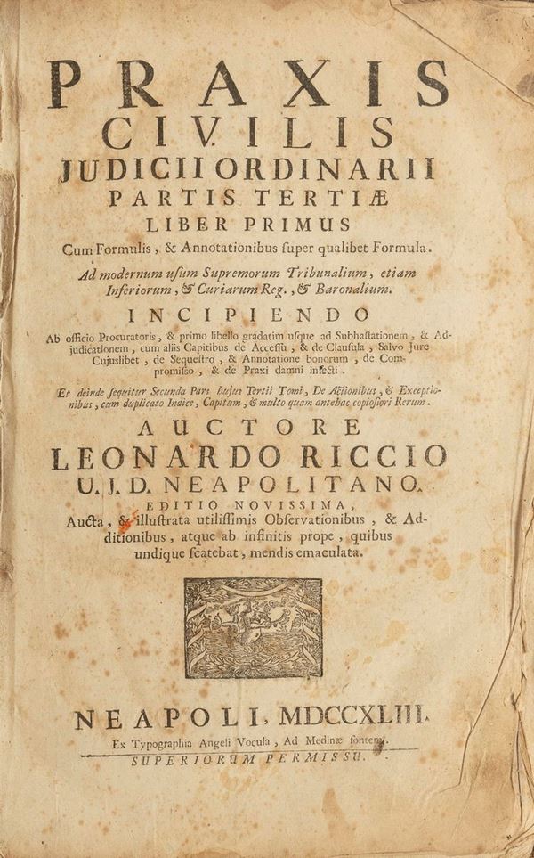 VOLUME GIURIDICA RICCIO