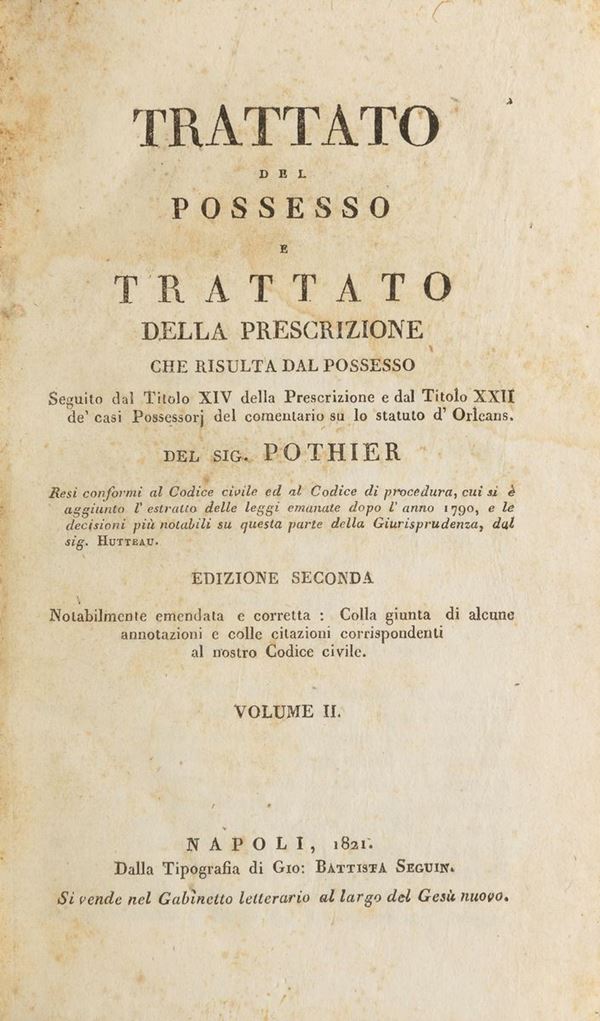 SEI VOLUMI POTHIER