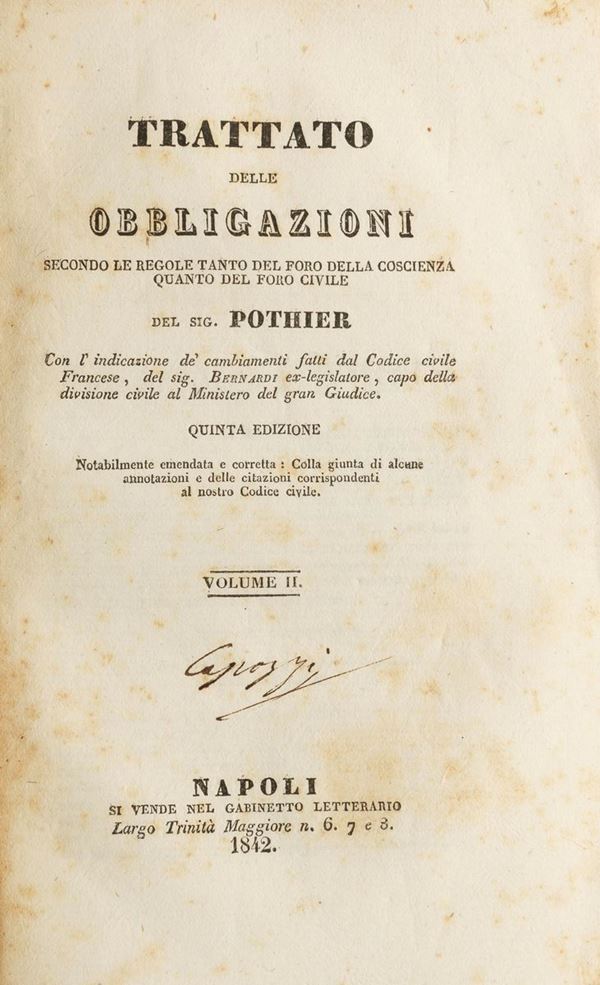 CINQUE VOLUMI GIURIDICA