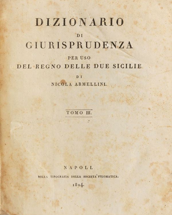 TRE DIZIONARI GIURISPRUDENZA