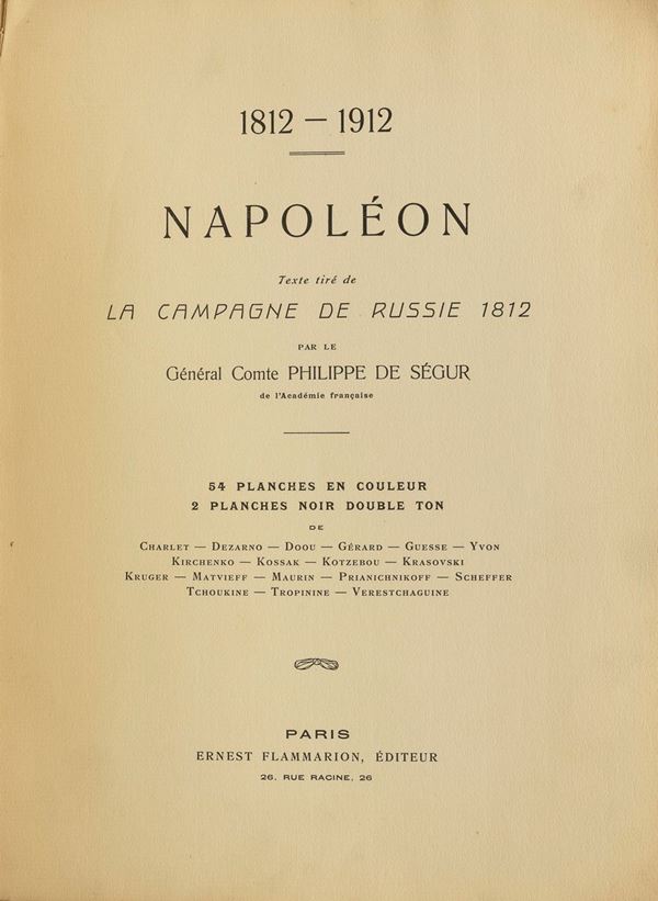 VOLUME NAPOLEONE IN FOGLIO GRANDE