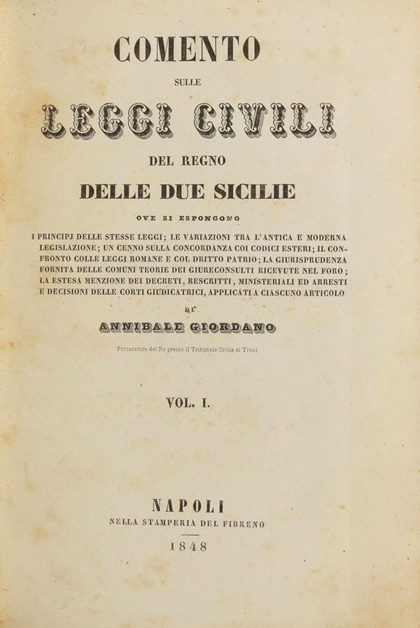 NOVE VOLUMI GIURIDICA GIORDANO