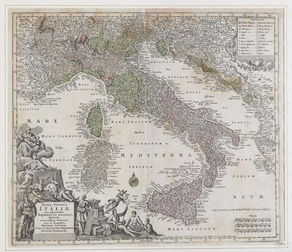 CARTA GEOGRAFICA DI MATTHIAS SEUTTER