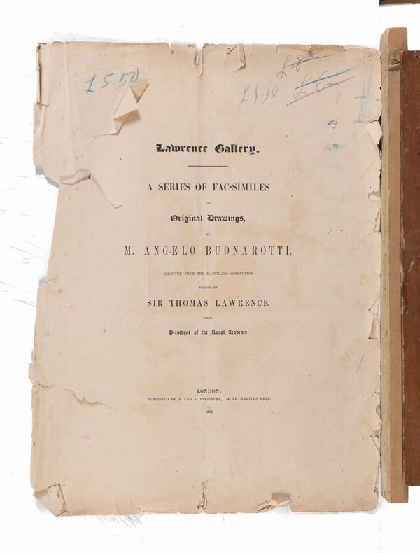 UN VOLUME ANASTATICO MICHELANGELO