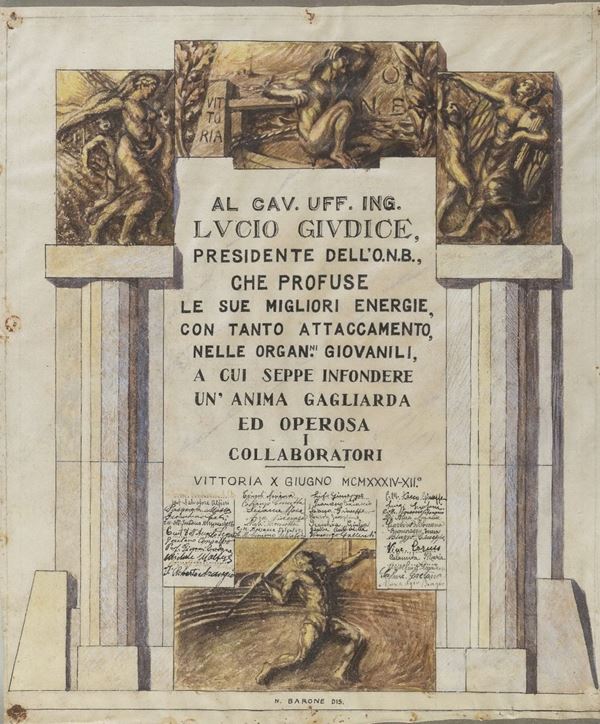 ONORIFICENZA SU PERGAMENA