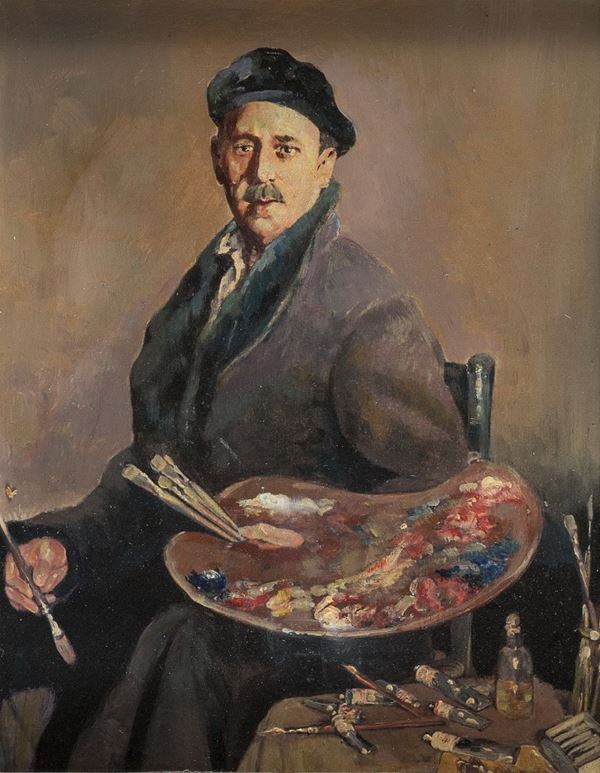 DIPINTO RITRATTO DI PITTORE