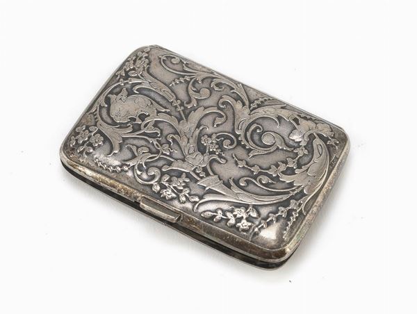 PORTASIGARETTE IN SILVERPLATED, INIZIO XX SECOLO