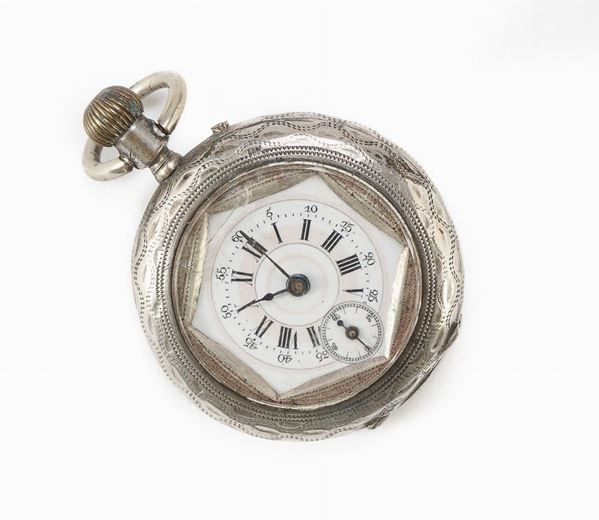 OROLOGIO DA TASCA MIGNON IN ARGENTO