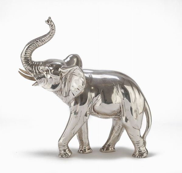 GRANDE ELEFANTE IN SILVERPLATED, XX SECOLO