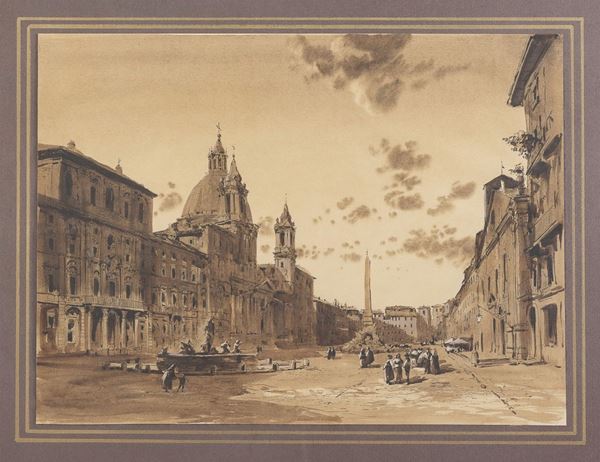 ACQUERELLO PIAZZA NAVONA