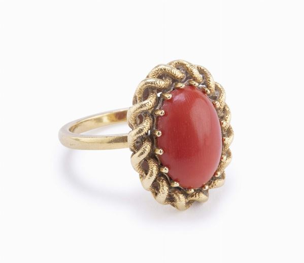 ANELLO CON CORALLO