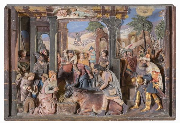 ALTORILIEVO IN GESSO NATIVIT&#193;