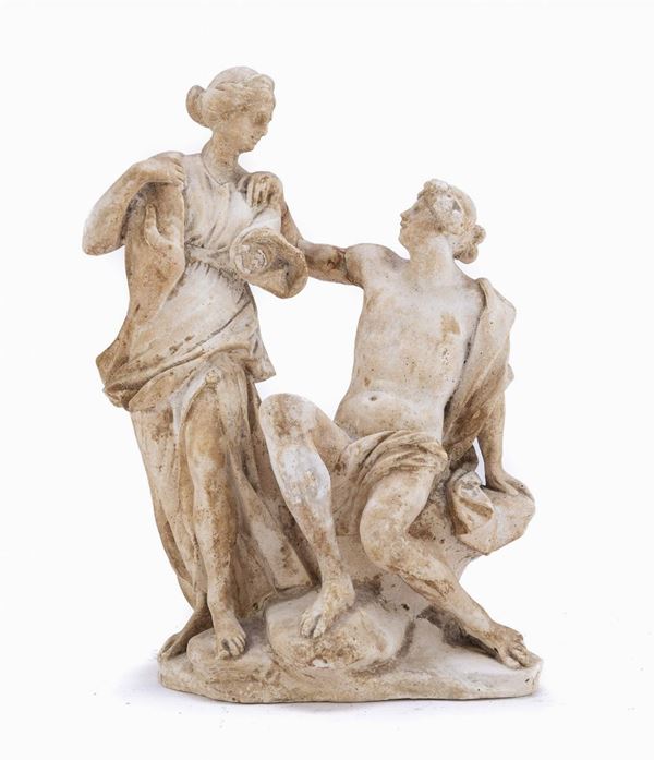 GRUPPO IN STUCCO NEOCLASSICO