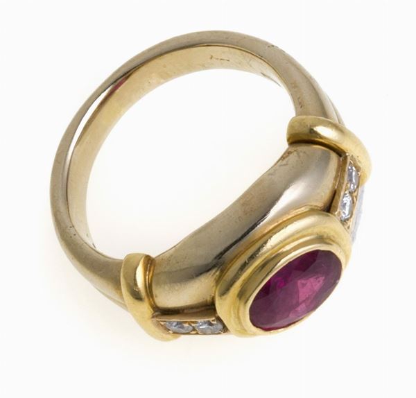 ANELLO CON RUBINO