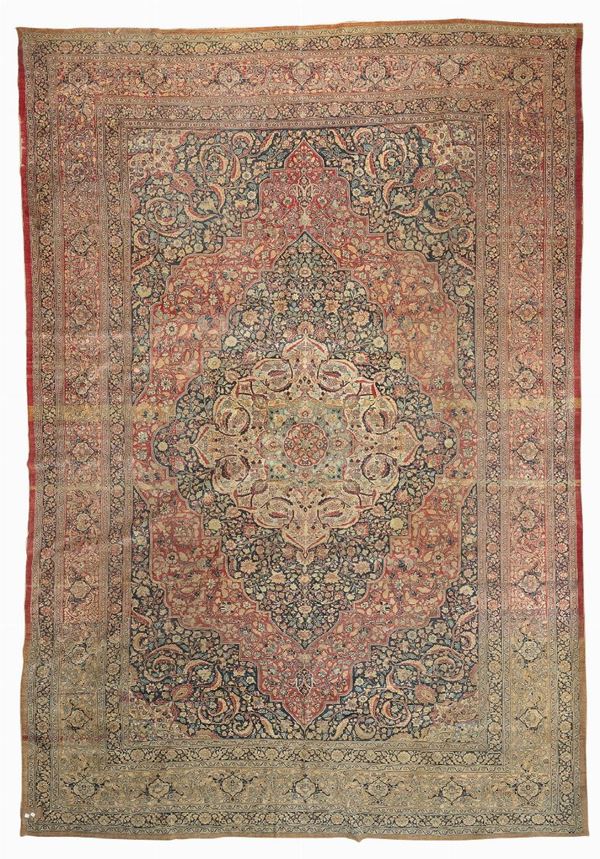 TAPPETO TABRIZ FINE XIX SECOLO