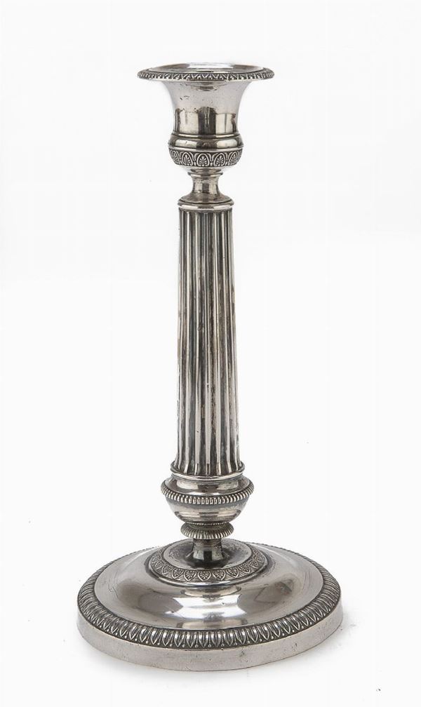 CANDELIERE IN ARGENTO, LOMBARDO VENETO 1838/1864
