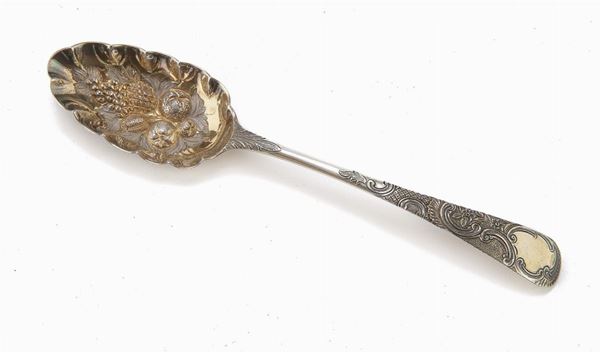 CUCCHIAIO DA PORTATA IN ARGENTO, REGNO UNITO 1809